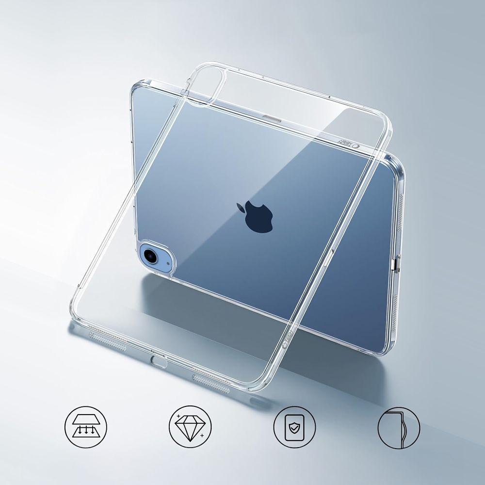 Tech-Protect FlexAir hibridinis dėklas, skirtas iPad 10.9" 10 / 2022 / 11" 11 / 2025 - skaidrus