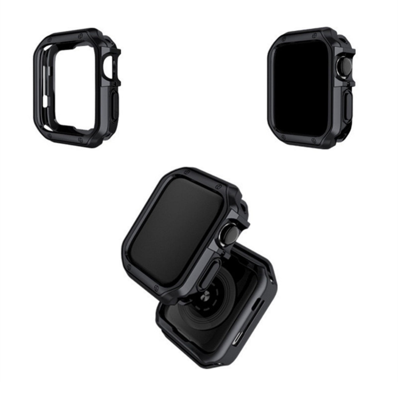 Soft Strong apsauginis dėklas Apple Watch Ultra 49 mm – juodas -- Apple Watch Ultra 1/2 (49mm)