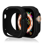 Silikoninis Apple Watch 44 mm dėklas – juodas -- Apple Watch 4 44 mm