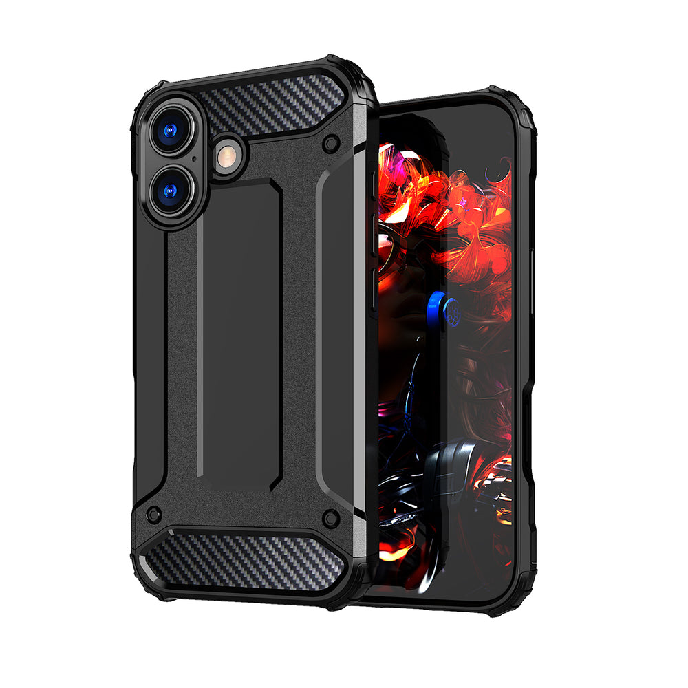 Hybrid Armor dėklas iPhone 17 – juodas -- iPhone 17