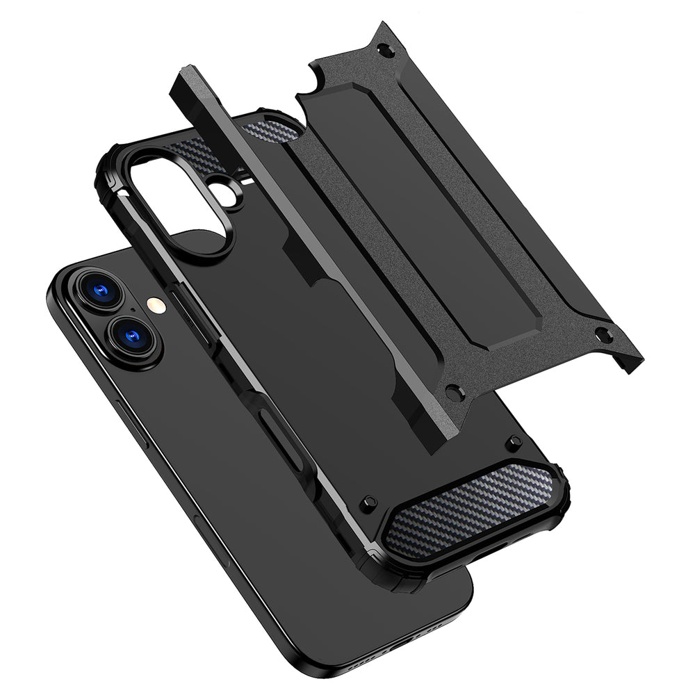 Hybrid Armor dėklas iPhone 17 – juodas -- iPhone 17