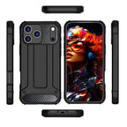 Hybrid Armor dėklas iPhone 17 Pro – juodas