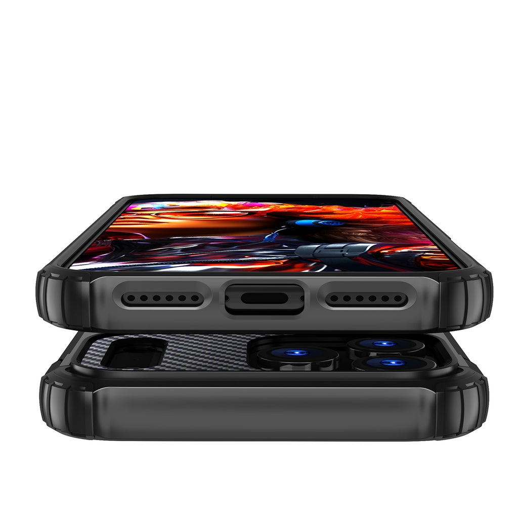 Hybrid Armor dėklas iPhone 17 Pro – juodas