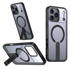 Hybrid Armor X dėklas, skirtas iPhone 17 Pro su MagSafe suderinamu stovu - juodas