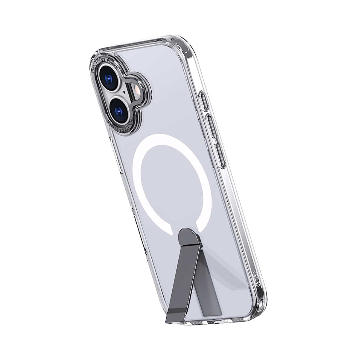 Hybrid Armor X Case iPhone 17 su stovu, suderinamas su MagSafe – skaidrus -- Cell phone cases and covers