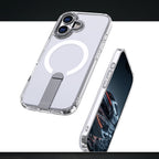 Hybrid Armor X Case iPhone 17 su stovu, suderinamas su MagSafe – skaidrus -- Cell phone cases and covers
