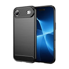 Anglies tekstūros TPU dėklas iPhone 17 Air – juodas -- iPhone 17 Air