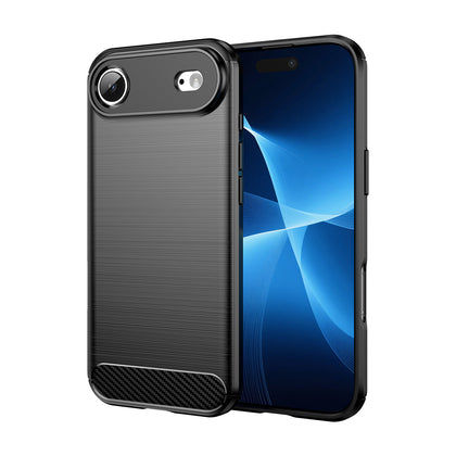 Anglies tekstūros TPU dėklas iPhone 17 Air – juodas -- iPhone 17 Air