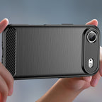 Anglies tekstūros TPU dėklas iPhone 17 Air – juodas -- iPhone 17 Air