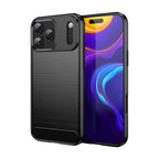 Anglies tekstūros TPU dėklas iPhone 17 Pro Max – juodas -- iPhone 17 Pro Max