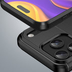 Anglies tekstūros TPU dėklas iPhone 17 Pro Max – juodas -- iPhone 17 Pro Max
