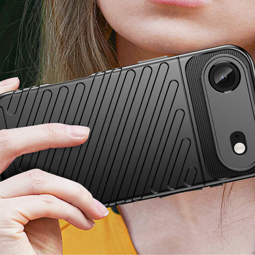 Thunder TPU dėklas iPhone 17 Air – juodas -- iPhone 17 Air