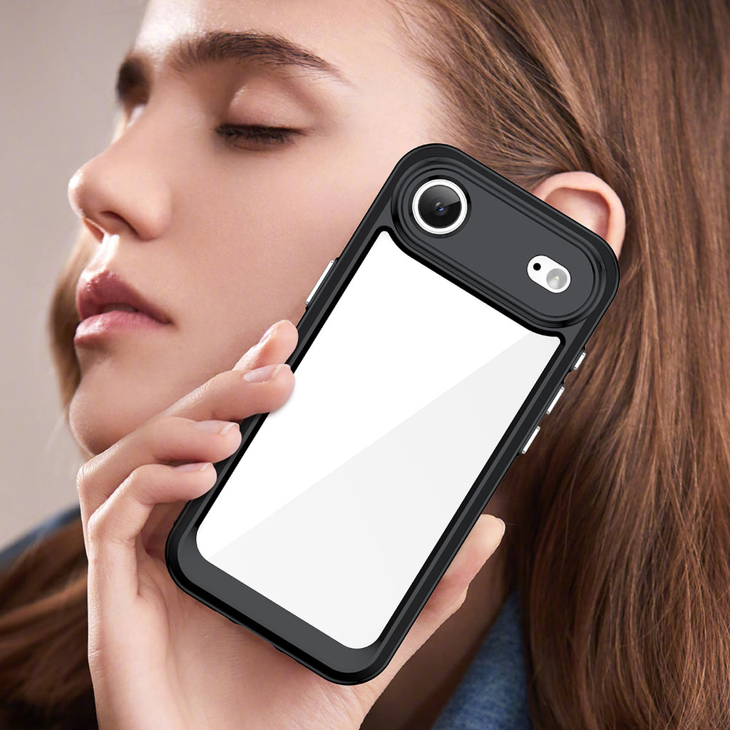 MagSafe dėklas iPhone 17 Air – skaidrus juodas