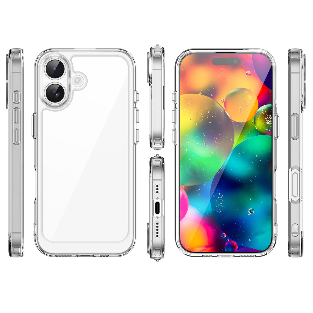 Skaidrus MagSafe dėklas iPhone 17 – Outer Space