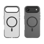 Magnetinis abrazyvinis iPhone 17 oro dėklas, suderinamas su MagSafe - matinė juoda