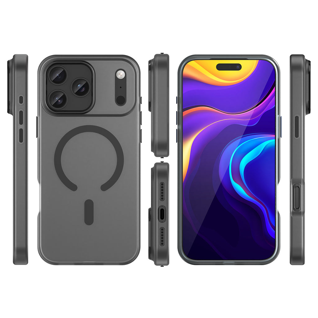 MagSafe dėklas iPhone 17 Pro Max – matinis juodas -- iPhone 17 Pro Max