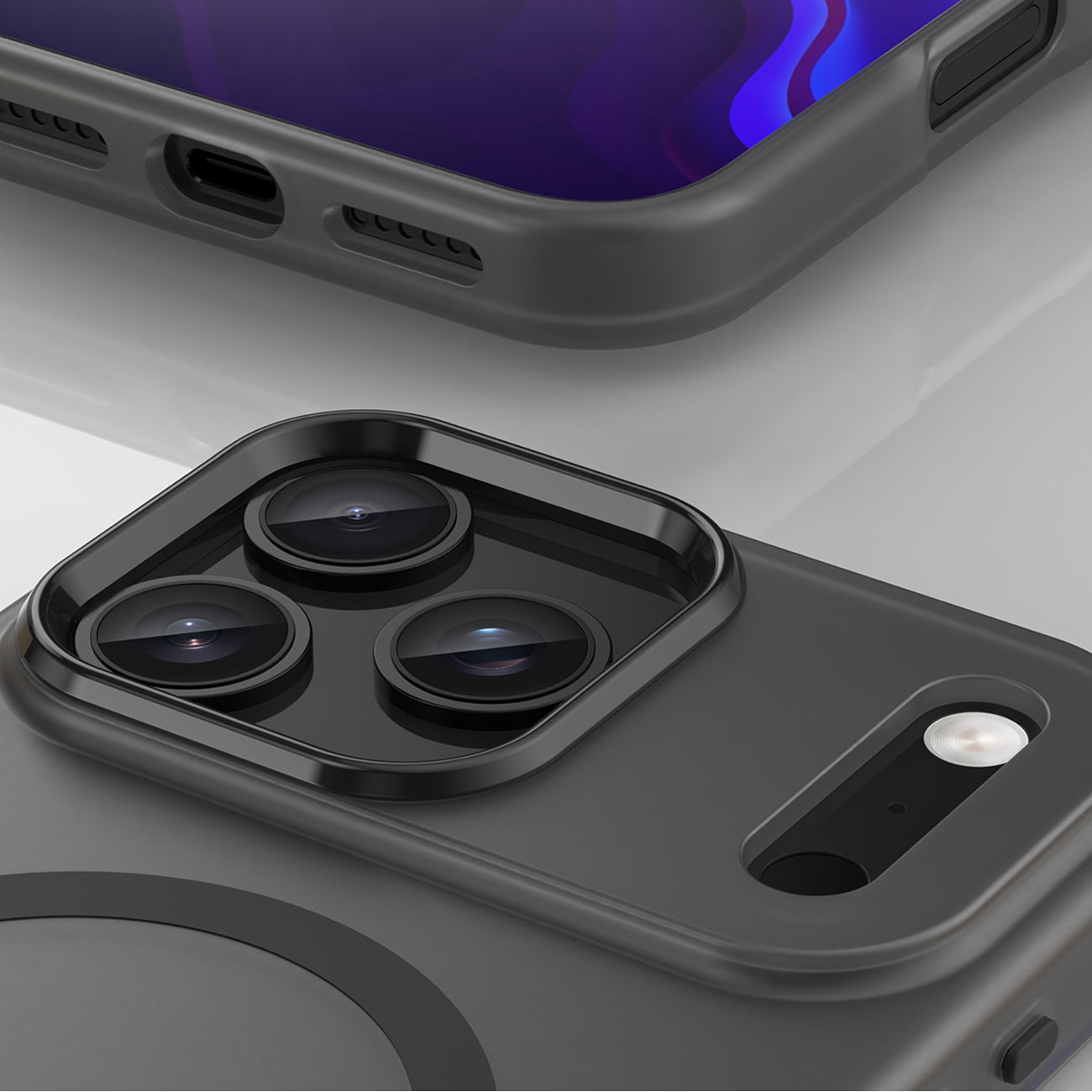 MagSafe dėklas iPhone 17 Pro Max – matinis juodas -- iPhone 17 Pro Max