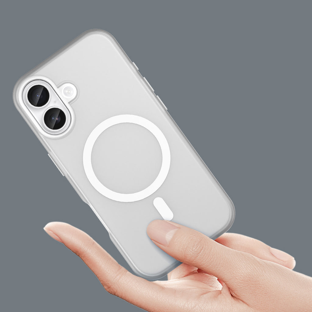 Magnetinis MagSafe dėklas iPhone 17 – matinis baltas