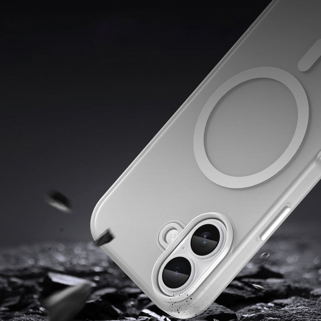 Magnetinis MagSafe dėklas iPhone 17 – matinis baltas