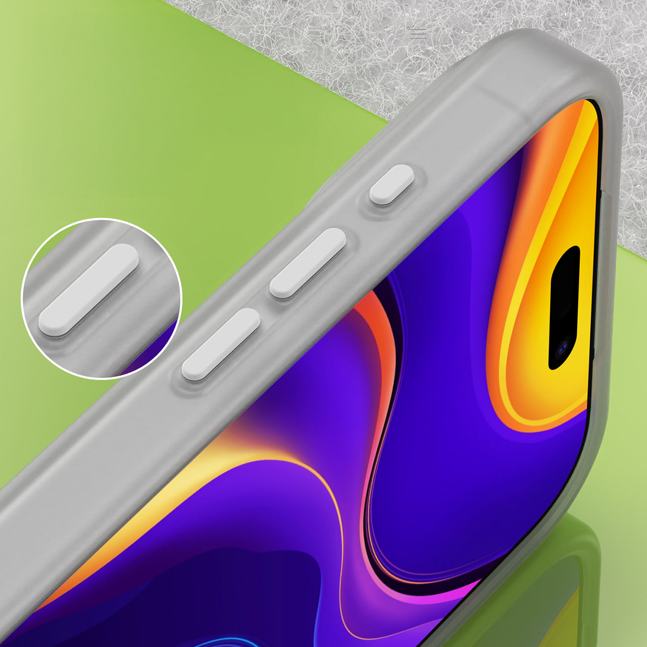 MagSafe magnetinis dėklas iPhone 17 Pro Max – matinis baltas