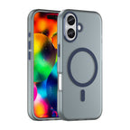 Magnetinis abrazyvinis iPhone 17 dėklas, suderinamas su MagSafe - matinė mėlyna