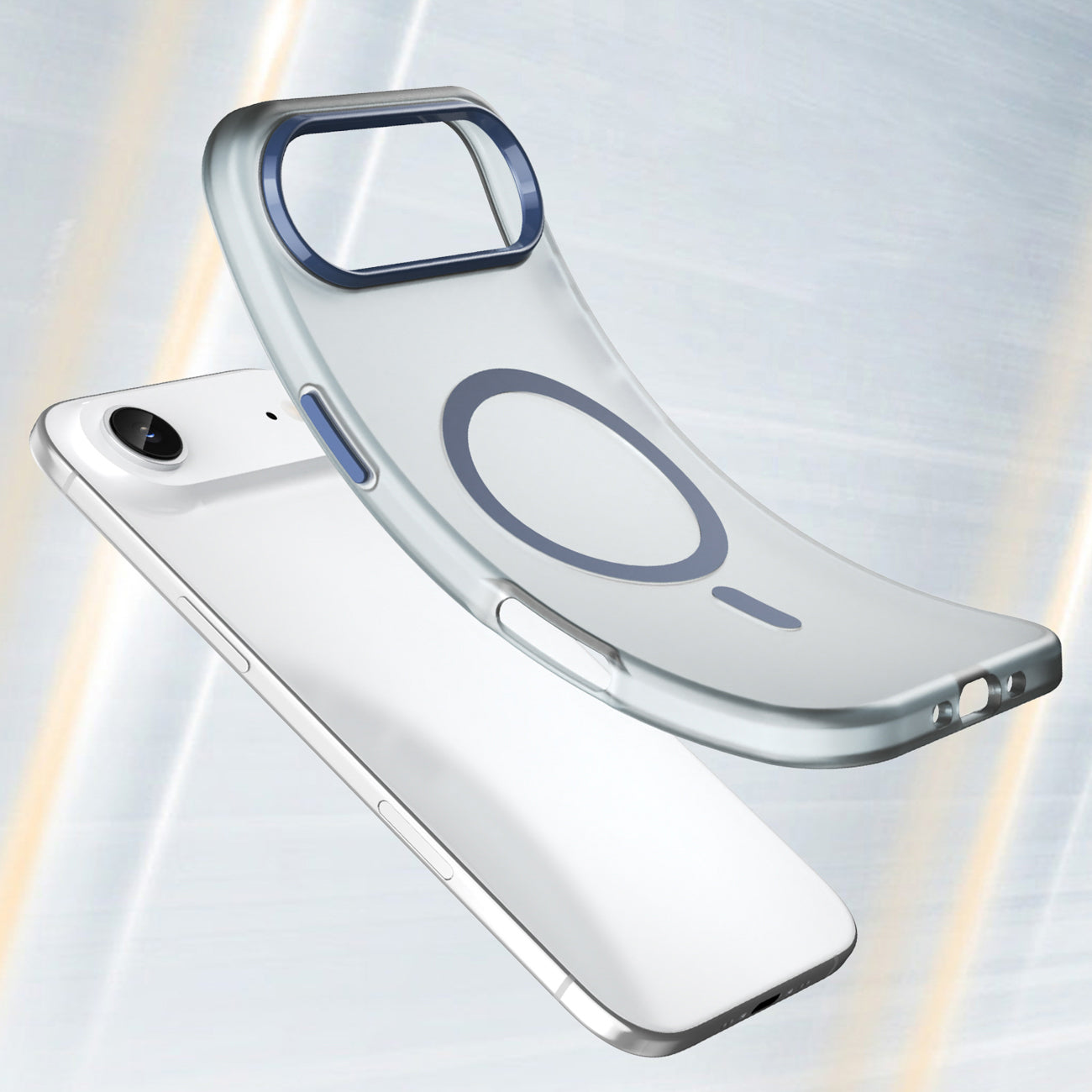 Magnetinis abrazyvas iPhone 17 Air Case Compatible with MagSafe – matinė mėlyna -- Cell phone cases and covers
