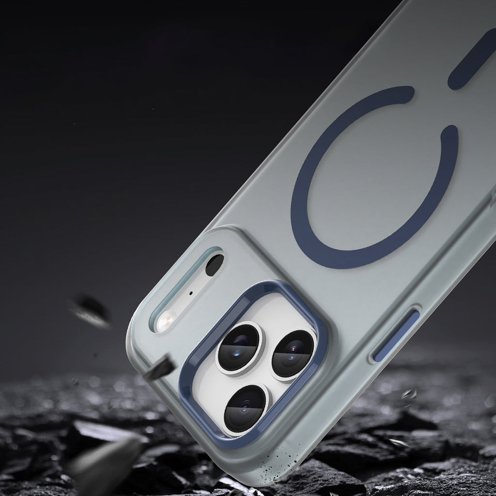 Magnetic Abrasive MagSafe dėklas iPhone 17 Pro Max – matinis mėlynas -- iPhone 17 Pro Max
