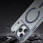 Magnetic Abrasive MagSafe dėklas iPhone 17 Pro Max – matinis mėlynas -- iPhone 17 Pro Max