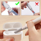 Tech-Protect CS02 3 dalių ausinių valymo rinkinys - baltas -- Uncategorized