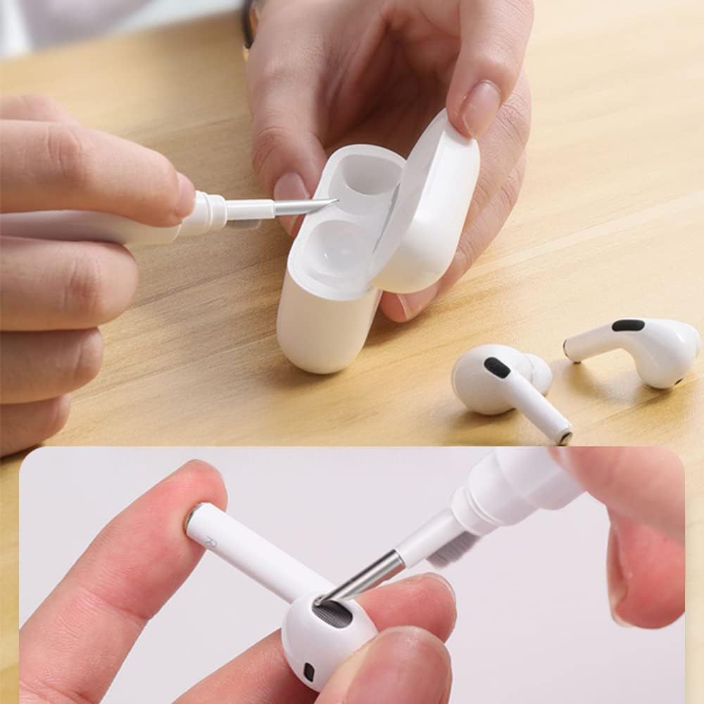 Tech-Protect CS02 3 dalių ausinių valymo rinkinys - baltas -- Uncategorized