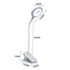 Mini Wozinsky Belaidė LED skaitymo lempa su žiebtuvėliu + USB-C kabeliu - Balta -- Table Lamps