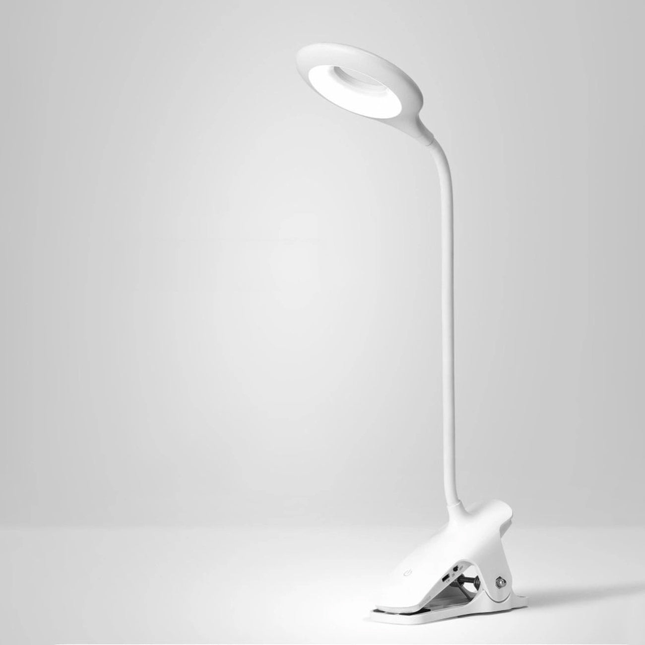 Mini Wozinsky Belaidė LED skaitymo lempa su žiebtuvėliu + USB-C kabeliu - Balta -- Table Lamps