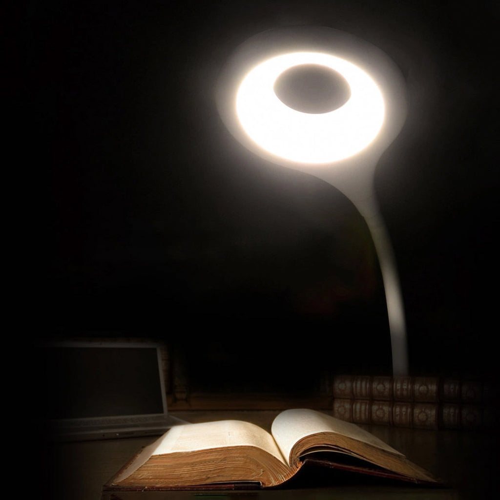 Mini Wozinsky Belaidė LED skaitymo lempa su žiebtuvėliu + USB-C kabeliu - Balta -- Table Lamps