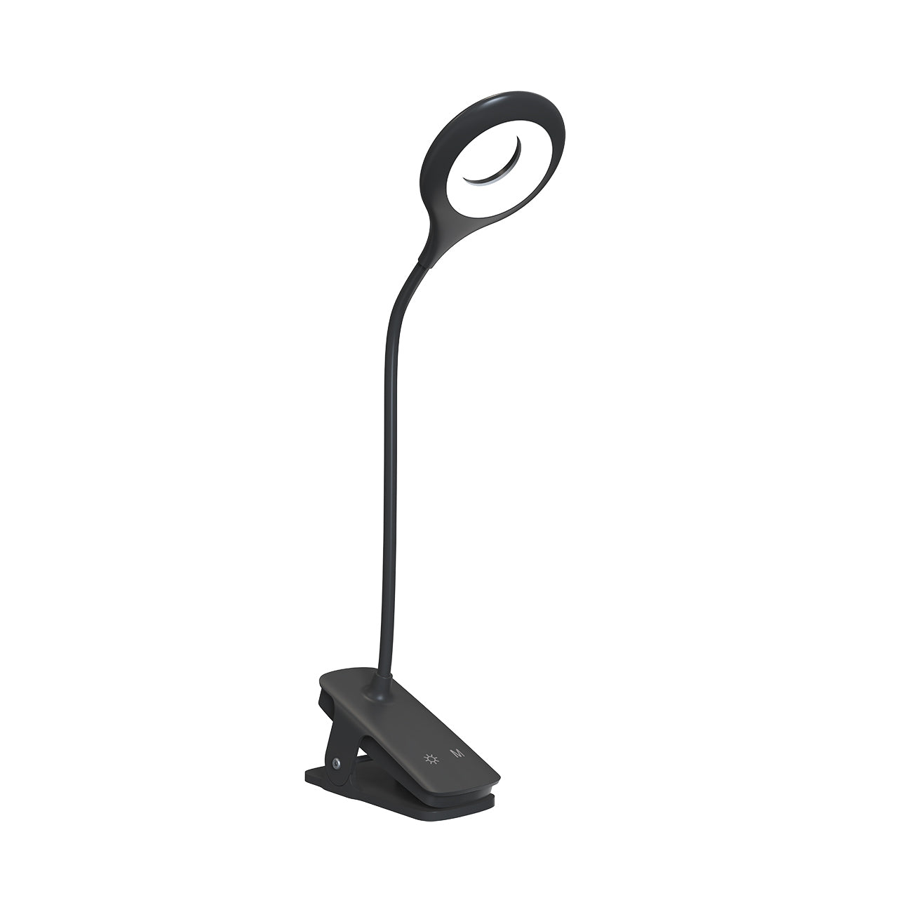Mini Wozinsky Belaidė LED skaitymo lempa su žiebtuvėliu + USB-C kabeliu - Juoda -- Table Lamps