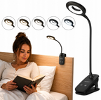 Mini Wozinsky Belaidė LED skaitymo lempa su žiebtuvėliu + USB-C kabeliu - Juoda -- Table Lamps