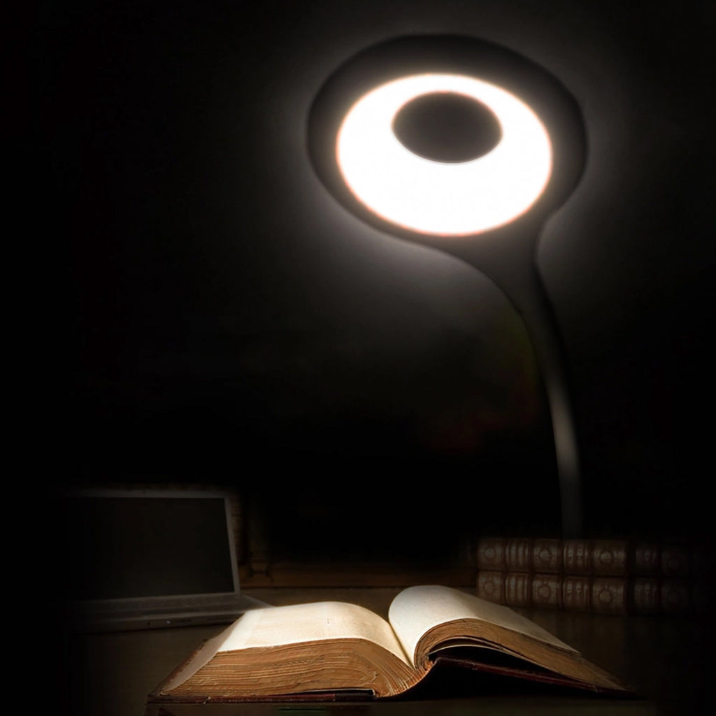 Mini Wozinsky Belaidė LED skaitymo lempa su žiebtuvėliu + USB-C kabeliu - Juoda -- Table Lamps