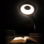 Mini Wozinsky Belaidė LED skaitymo lempa su žiebtuvėliu + USB-C kabeliu - Juoda -- Table Lamps