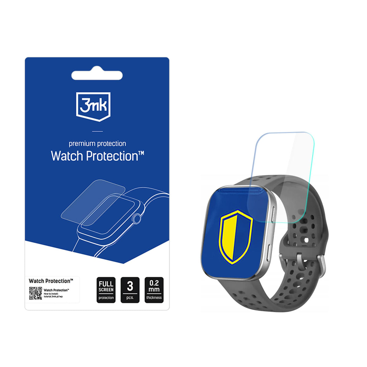 3mk Watch Protection ARC Smartwatch Screen Protector Film for Amazfit Bip 6