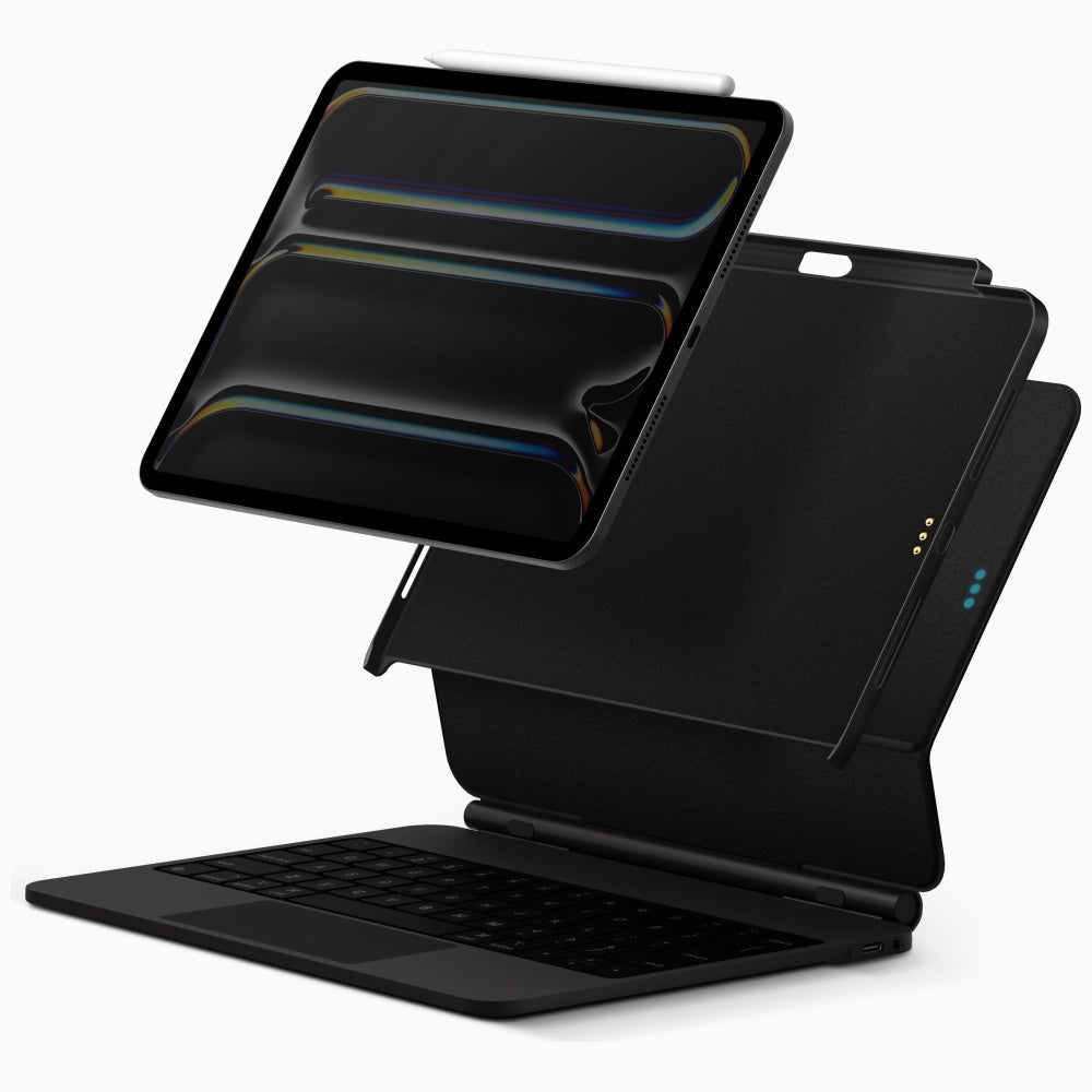 Uniq Axel dėklas, skirtas iPad Air 13" 2024 / 2025 / iPad Pro 13" 2024 - juodas