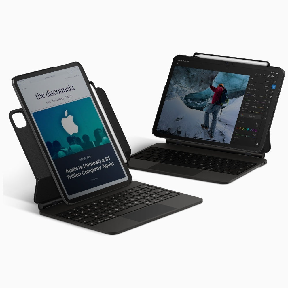 Uniq Axel dėklas, skirtas iPad Air 13" 2024 / 2025 / iPad Pro 13" 2024 - juodas