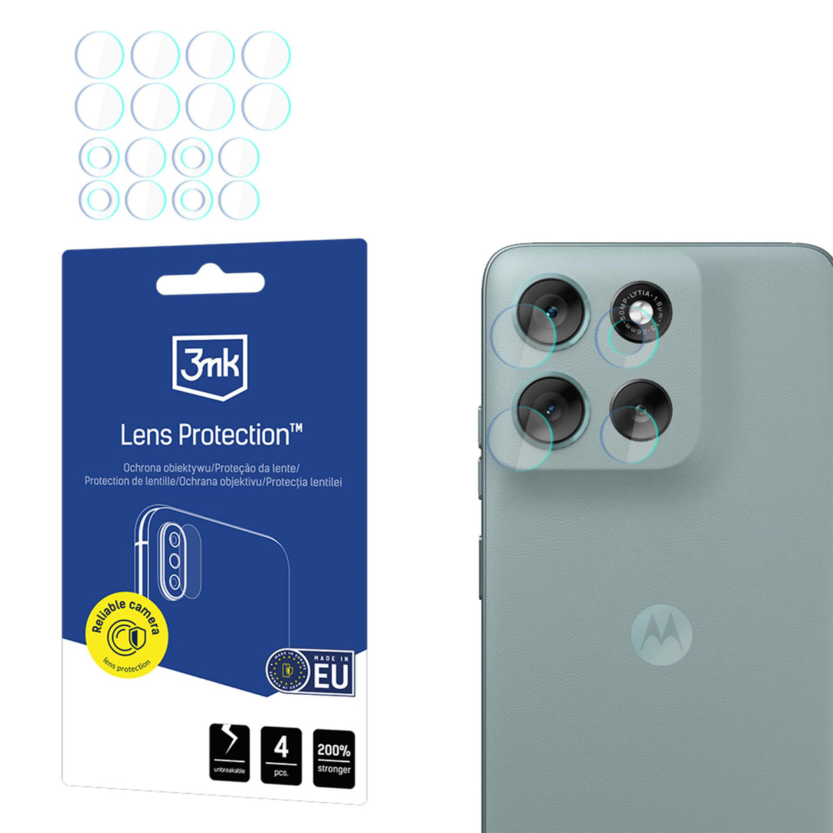 3mk Lens Protection hibridinis stiklas fotoaparato objektyvui ant Motorola Moto G56 -- Motorola Moto G56 5G