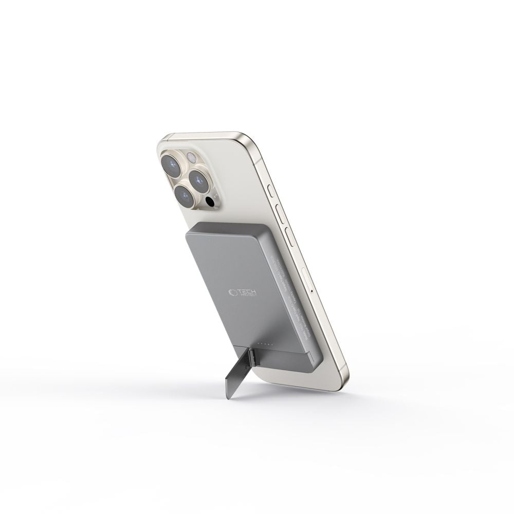 Tech-Protect išorinė baterija PB14 LifeMag MagSafe 5000 mAh pilka -- Powerbanks