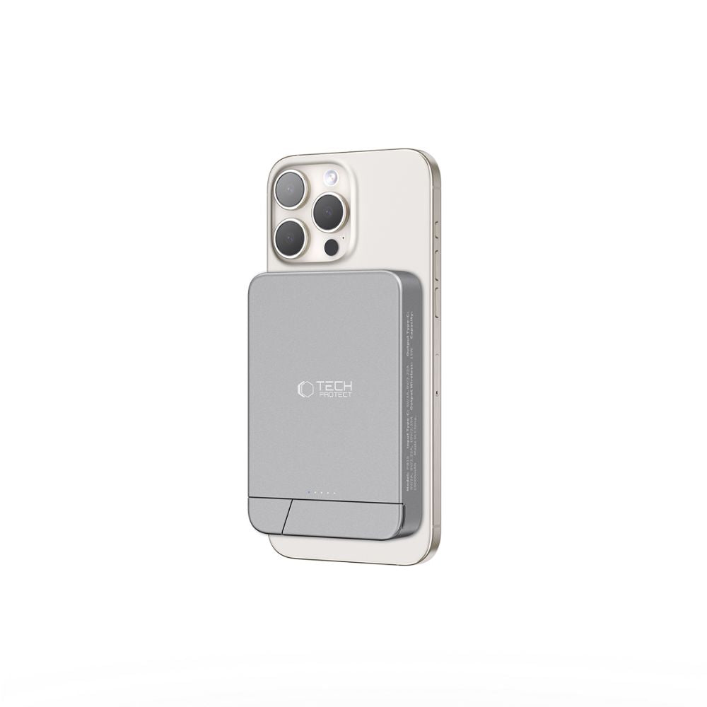 Tech-Protect išorinė baterija PB14 LifeMag MagSafe 10000 mAh pilka -- Powerbanks