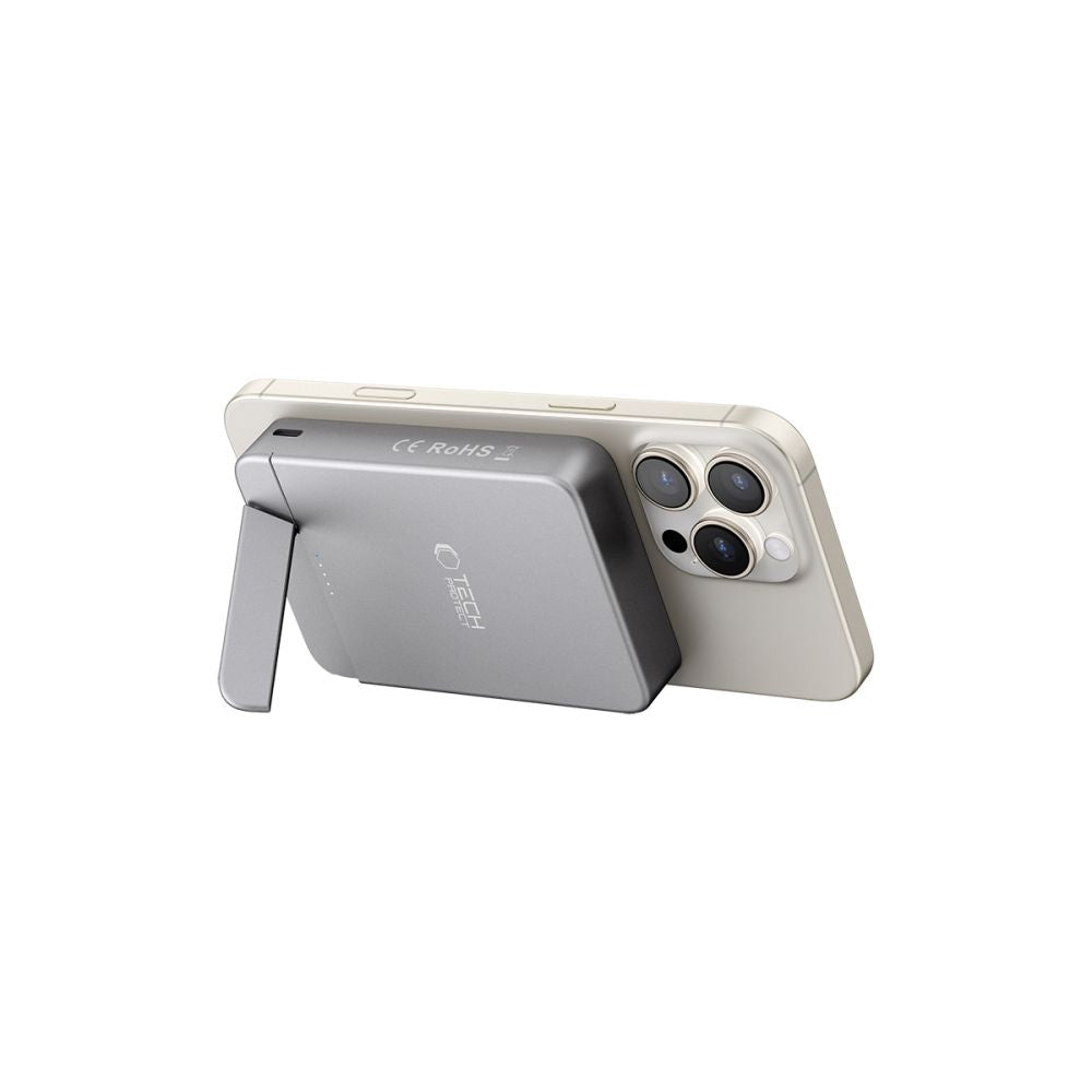 Tech-Protect išorinė baterija PB14 LifeMag MagSafe 10000 mAh pilka -- Powerbanks