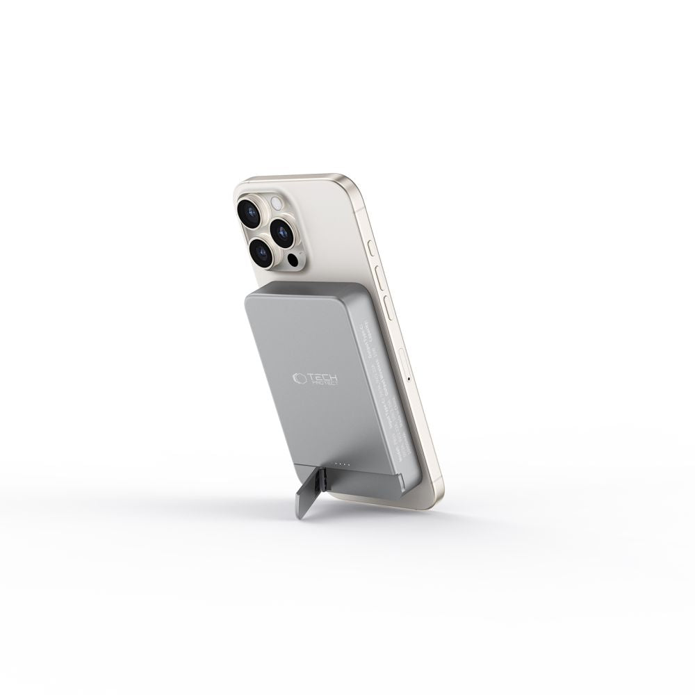 Tech-Protect išorinė baterija PB14 LifeMag MagSafe 10000 mAh pilka -- Powerbanks