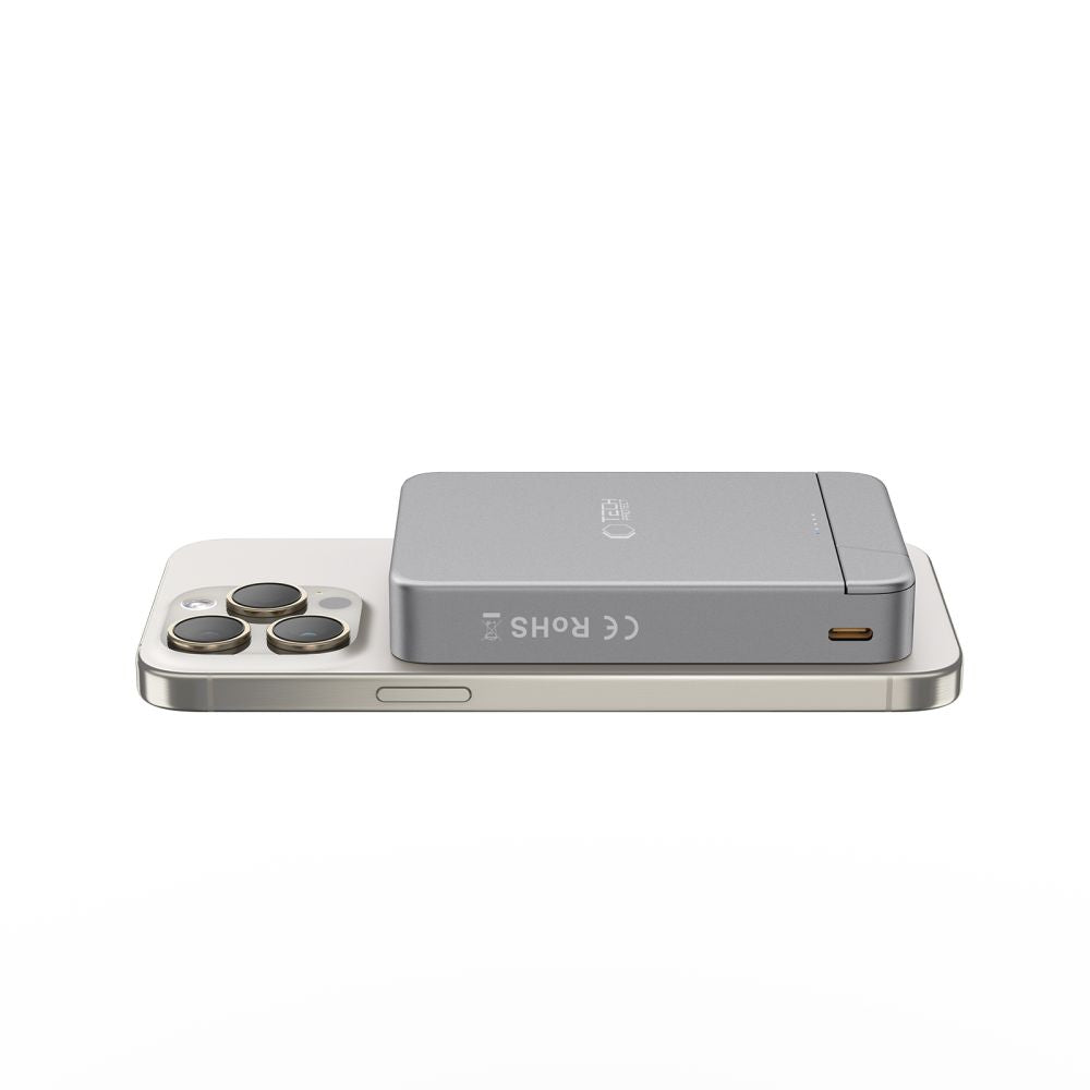 Tech-Protect išorinė baterija PB14 LifeMag MagSafe 10000 mAh pilka -- Powerbanks