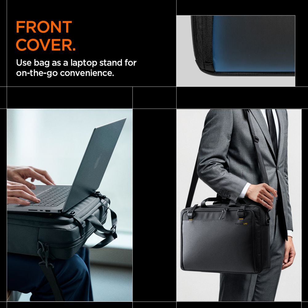 Spigen KD300 Nešiojamojo Kompiuterio Krepšys - Juodas -- Laptop Bags