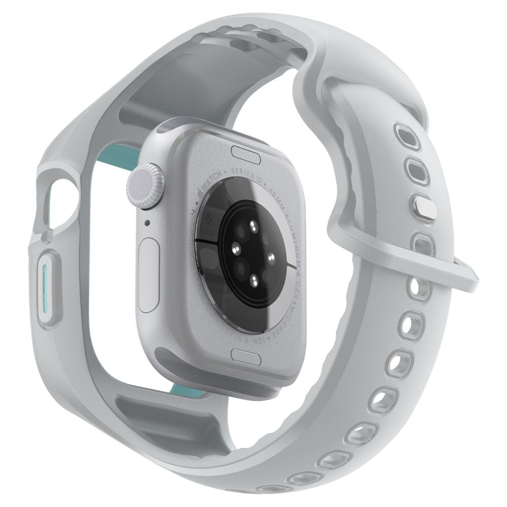 Spigen Liquid Air Pro dirželis, skirtas Apple Watch 10 46mm – pilkas