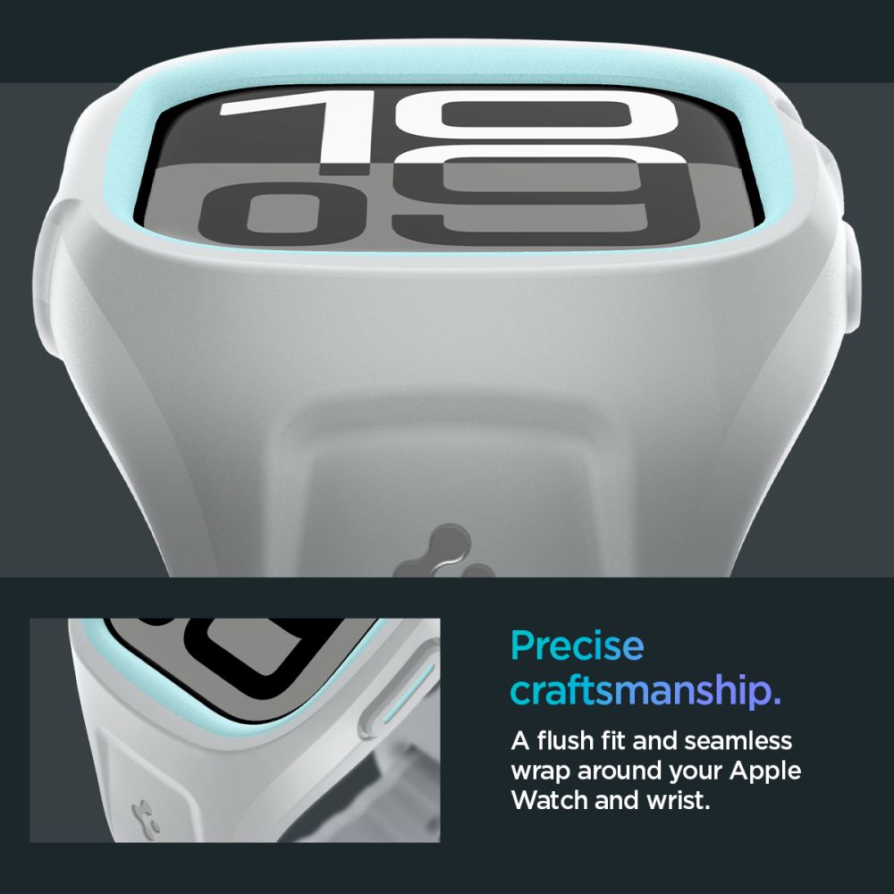 Spigen Liquid Air Pro dirželis, skirtas Apple Watch 10 46mm – pilkas