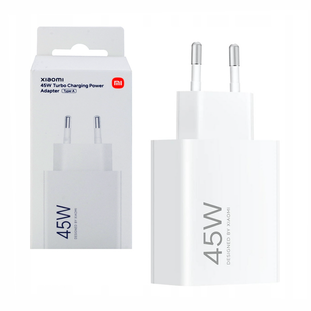 Xiaomi MDY-17-EF 45W USB-A sieninis įkroviklis - baltas